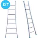 Eurostairs Ladder enkel uitgebogen 1x7 sporten