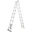 Diggers telescopische ladder, 5,6m , 2x9 treden