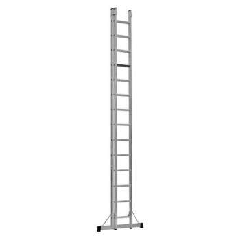 Smart Level Ladder Pro  2 delige schuifladder met Leveling System met 2 x 14  treden