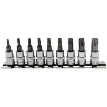 BGS - Torx doppenset -  9 delig - T10 - T15 - T20 - T25 - T27 - T30 - T40 - T45 en T50 - 1/4 aansluiting - BGS2164