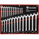 TecTake - 25 delige steeksleutel set ringsleutel set - rood - 402387