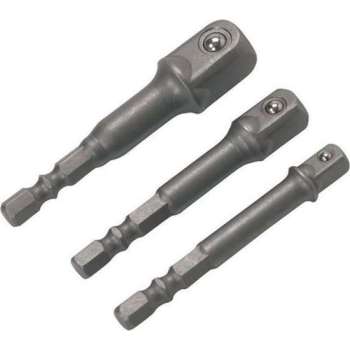 Tooltech Dop-adapter set 3 delig - 1/4 - 3/8 - 1/2"