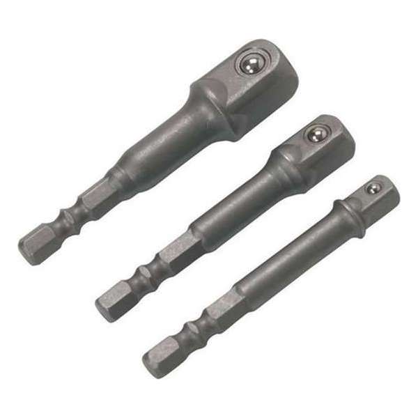 Tooltech Dop-adapter set 3 delig - 1/4 - 3/8 - 1/2"