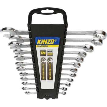 Kinzo Steek- & Ringsleutelset 6 Tot 22 mm 12-delig