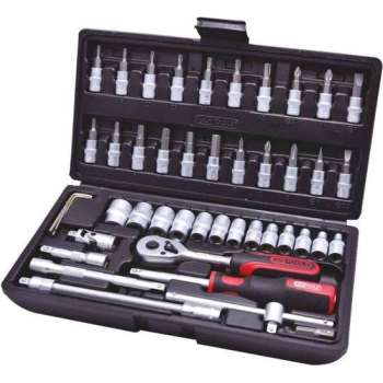 KS Tools CLASSIC Ratelseutel. doppen en bit set 48-delig 917.0648