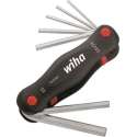 Wiha 351 PG7 7-delige Mini PocketStar Inbussleutelset - uitklapbaar model - 2-8mm