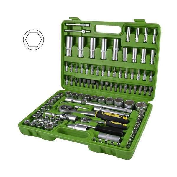 JBM Tools | Professoinele doppenset 108 Delig - 1/2" en 1/4"