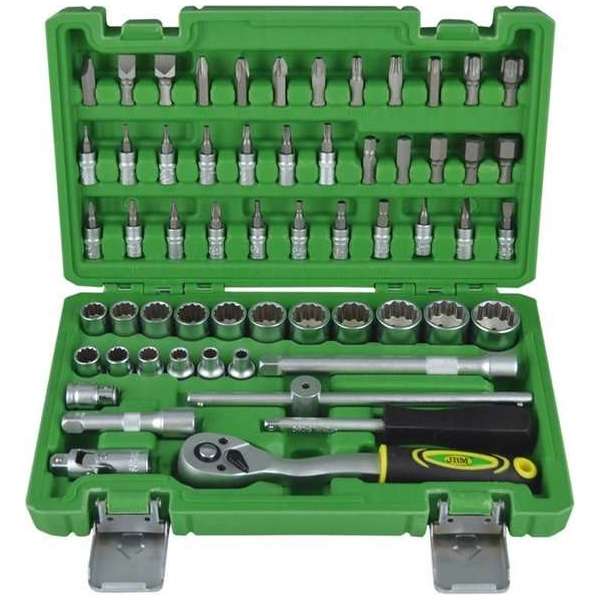 JBM Tools | SET VAN DOPPEN MET 12-KANTE KOPPEN 3/8", 59-DELIG