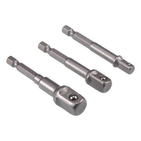 Work-it bit adapterset voor doppen 1/4", 3/8" en 1/2" opname