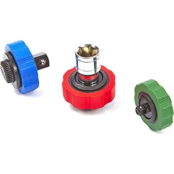 3 Delige Handratelset, handratel 1/4" - 3/8" en 1/2"