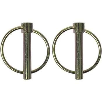 Proplus Borgpen Met Ring Aluminium 8 Mm Zilver 2 Stuks