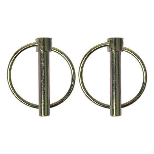 Proplus Borgpen Met Ring Aluminium 8 Mm Zilver 2 Stuks