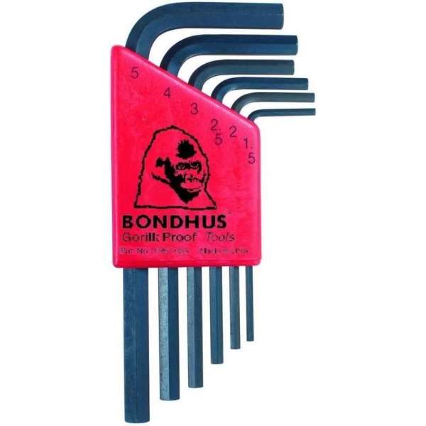 Bondhus Haakse inbussleutelset 2.5-8.0mm met gat