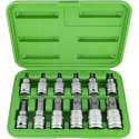 JBM Tools Torx doppenset 1/2" in twee lengtematen met stevige opbergdoos