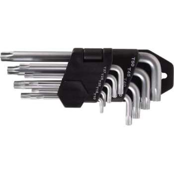 Stersleutelset - 9 St -.Torx-set 9-delig