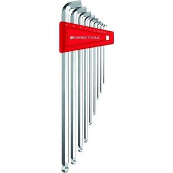 PB Swiss Tools stiftsleutelset 9 delig binnenzeskant kogelkop - PB2212.LH-10