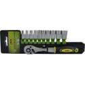 JBM Tools | 1/4" 72-tanden ratel met hex. doppen