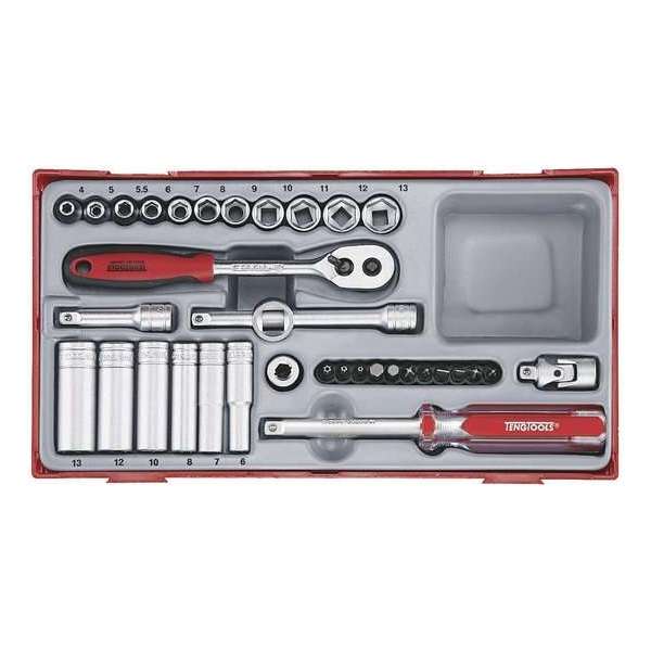 TengTools TT1435 Doppenset 1/4 Tc-tray 35dlg.