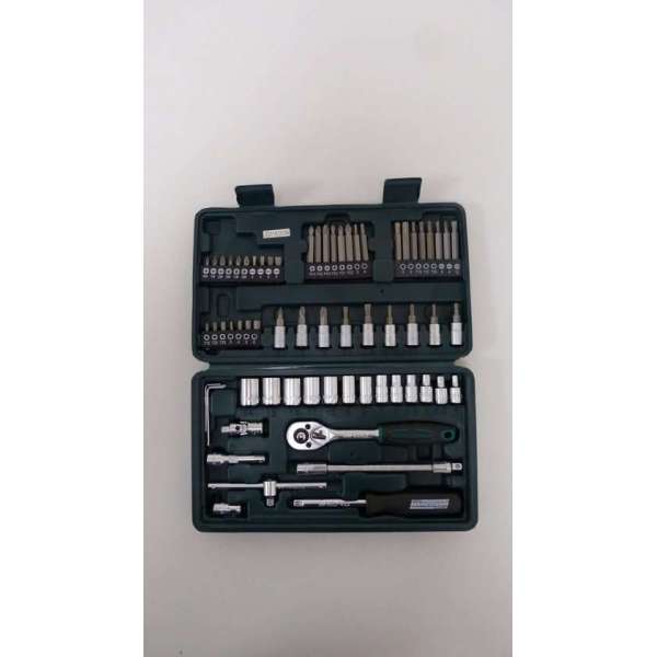 Socket Wrench Set 6.35Mm/Sq Drive  4-14Mm 65Pcs Mannesmann