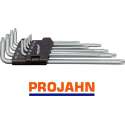 T10 - T50 Torx-sleutelset, lang 9-Dlg ''Projahn''