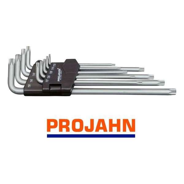 T10 - T50 Torx-sleutelset, lang 9-Dlg ''Projahn''