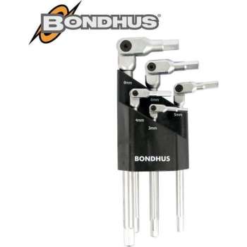 Bondhus HexPro set scharnier inbussleutels 3/4/5 6/8mm in Bondhex houder