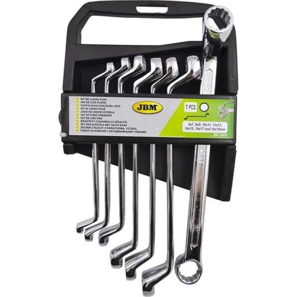 JBM Tools | Set van 7 gebogene sleutels met twee phillips einden