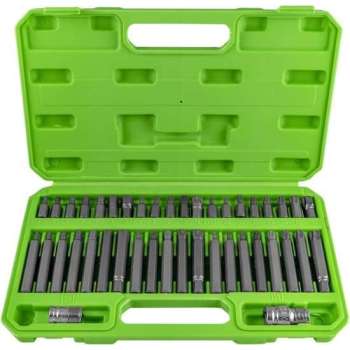 JBM Tools - Bitset met 42 bits in verschillende lengte - 6 kant, 12 kant en Torx.