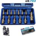 Torx doppenset 1/4", 3/8" en 1/2" 13-delig