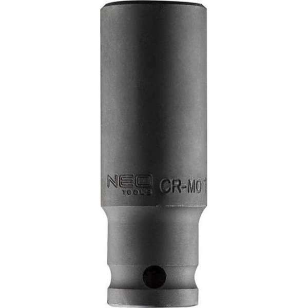 Neo Tools Krachtdop 19mm 1/2 Aansluiting Lang CrMo Staal 83mm Hoog DIN 3129 TUV M+T