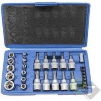 Torx bit dop set, 30 delig, Doppenset, Bittenset