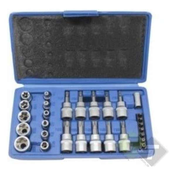 Torx bit dop set, 30 delig, Doppenset, Bittenset