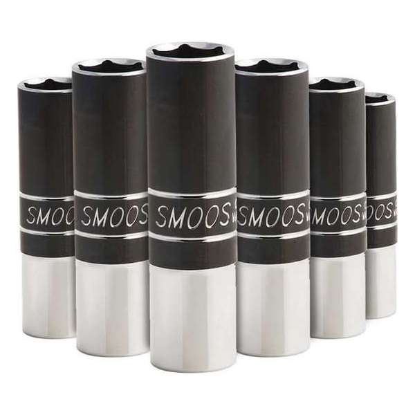 Smoos® Losse dop 10 mm extra lang met 1/4 opname - 6 stuks