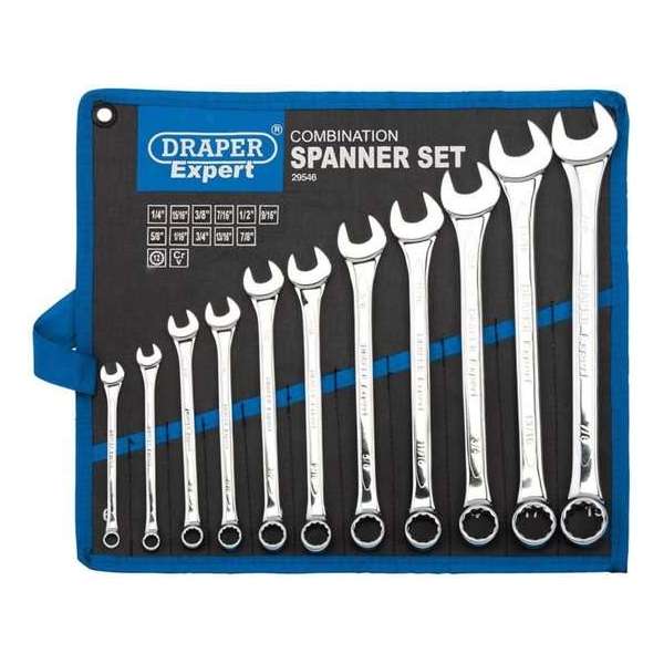 Draper Imperial Combinatie Spanner Set (11 Stuk)