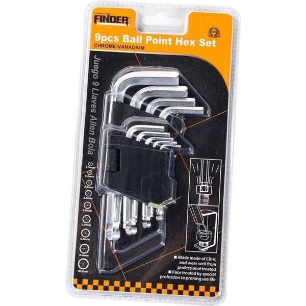 Finder Tools Inbussleutel Set 9-delig