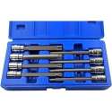 Torx doppenset lang 110 mm 3/8" 8-delig