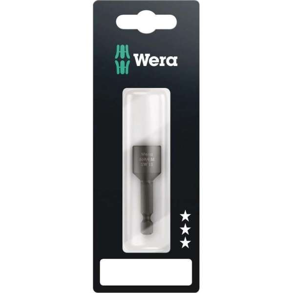 Wera 869/4 M 05073506001 Dopsleutel-machinebit 11 mm Aandrijving 1/4 (6.3 mm) Uitvoering Inbusdop 50 mm 1 stuk(s)