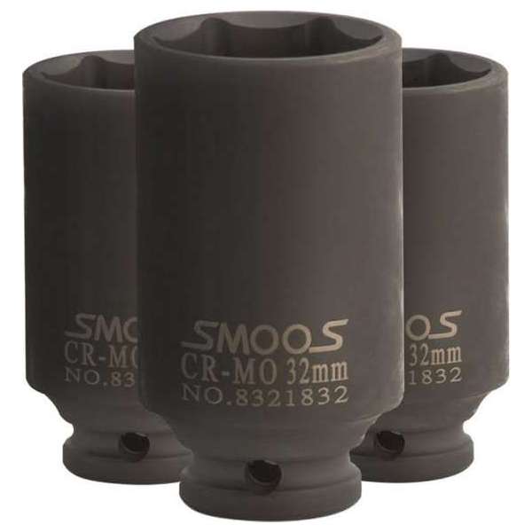 Smoos® Diepe krachtdop 32 mm 1/2 opname 3 stuks