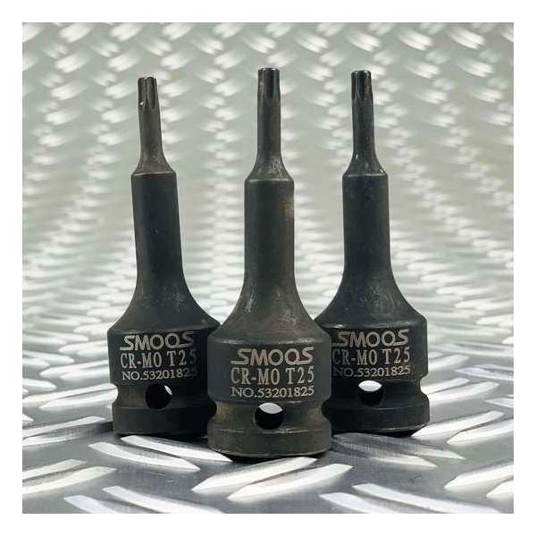 Smoos® Losse inwendige T27 torx krachtdop met 1/2 opname - 3 stuks