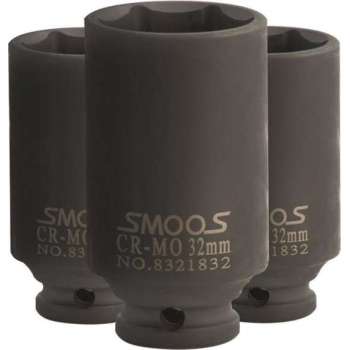 Smoos® Diepe krachtdop 11 mm 1/2 opname - 3 stuks