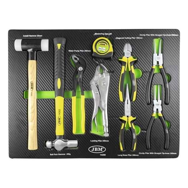 JBM Tools | Lade met een set van hamers en tangen