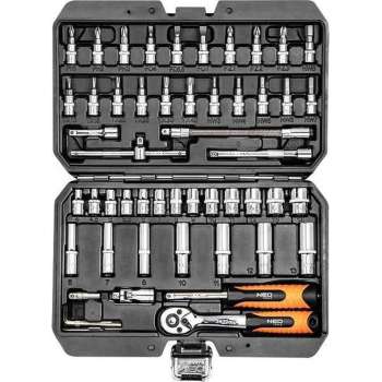 Neo-Tools doppenset 1/4″ (53-delig)