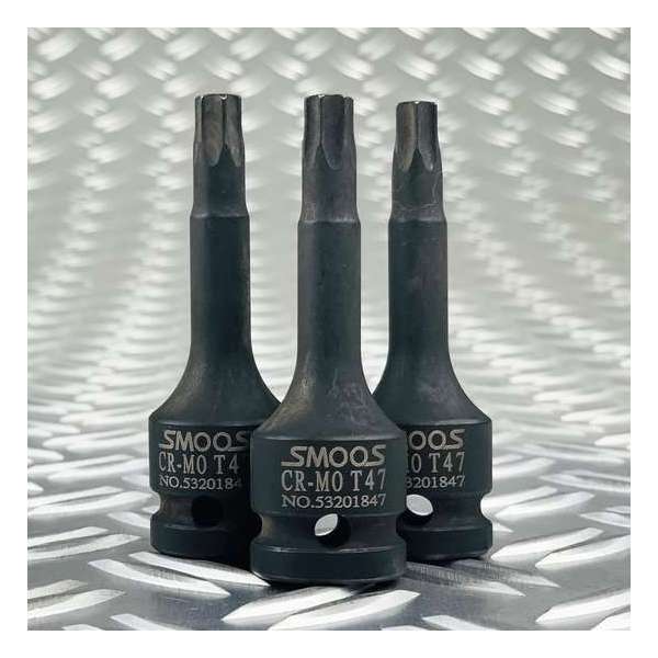 Smoos® Losse inwendige T47 torx krachtdop met 1/2 opname - 3 stuks