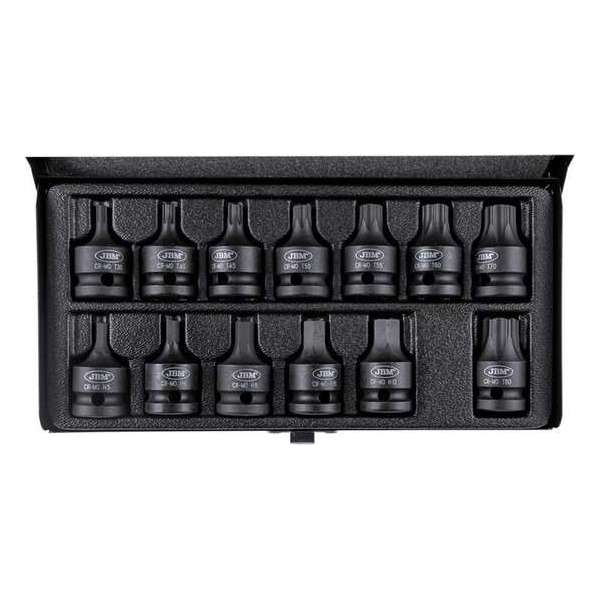 JBM Tools | Set van 13 inbus en torx slagbits 1/2"