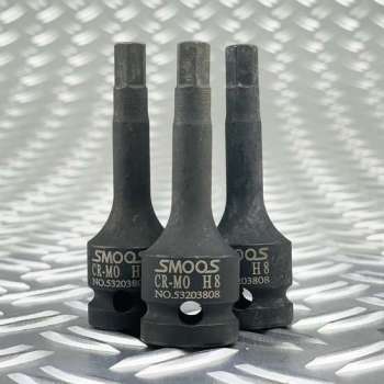 Smoos® Losse inbus krachtdop H10 met 1/2 opname - 3 stuks