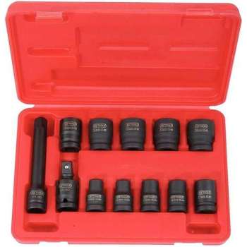 KS Tools Zeskants slagdoppen set kort 1/2'' 12-delig 515.0112