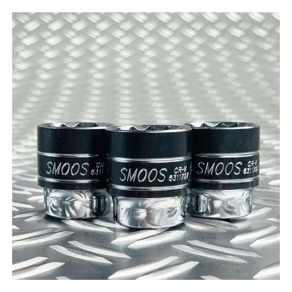 Smoos® Losse Engelse 12-kants dop 1 inch 1/2 opname - 3 stuks