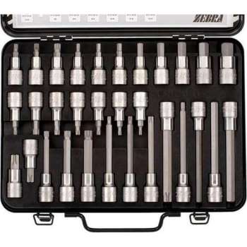 Würth ZEBRA Dopsleutelset 1/2 inch - 1/2'' assortiment 31 delig