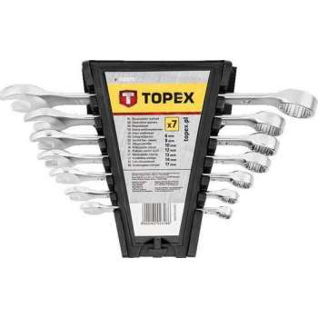 Topex Steek/Ringsleutelset 6-17mm Spline Kop Te Gebruiken Voor Meerdere Soorten Bouten