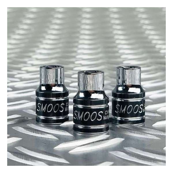 Smoos® Losse Engelse dop 7/16 inch 6-kants met 3/8 opname - 3 stuks